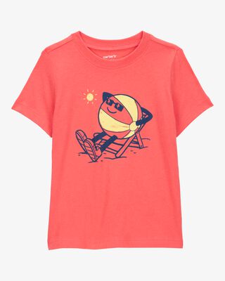 Product image 1 of Toddler Beachball Graphic Tee - Orange