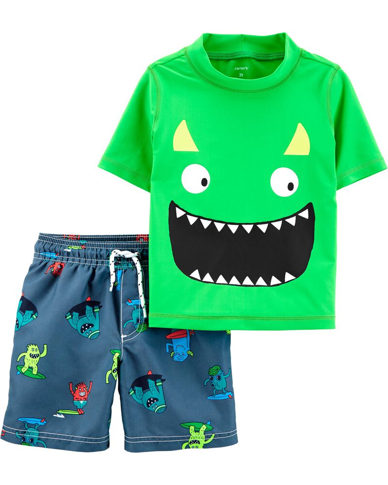 Carter S Monster Rashguard Set Carters Com