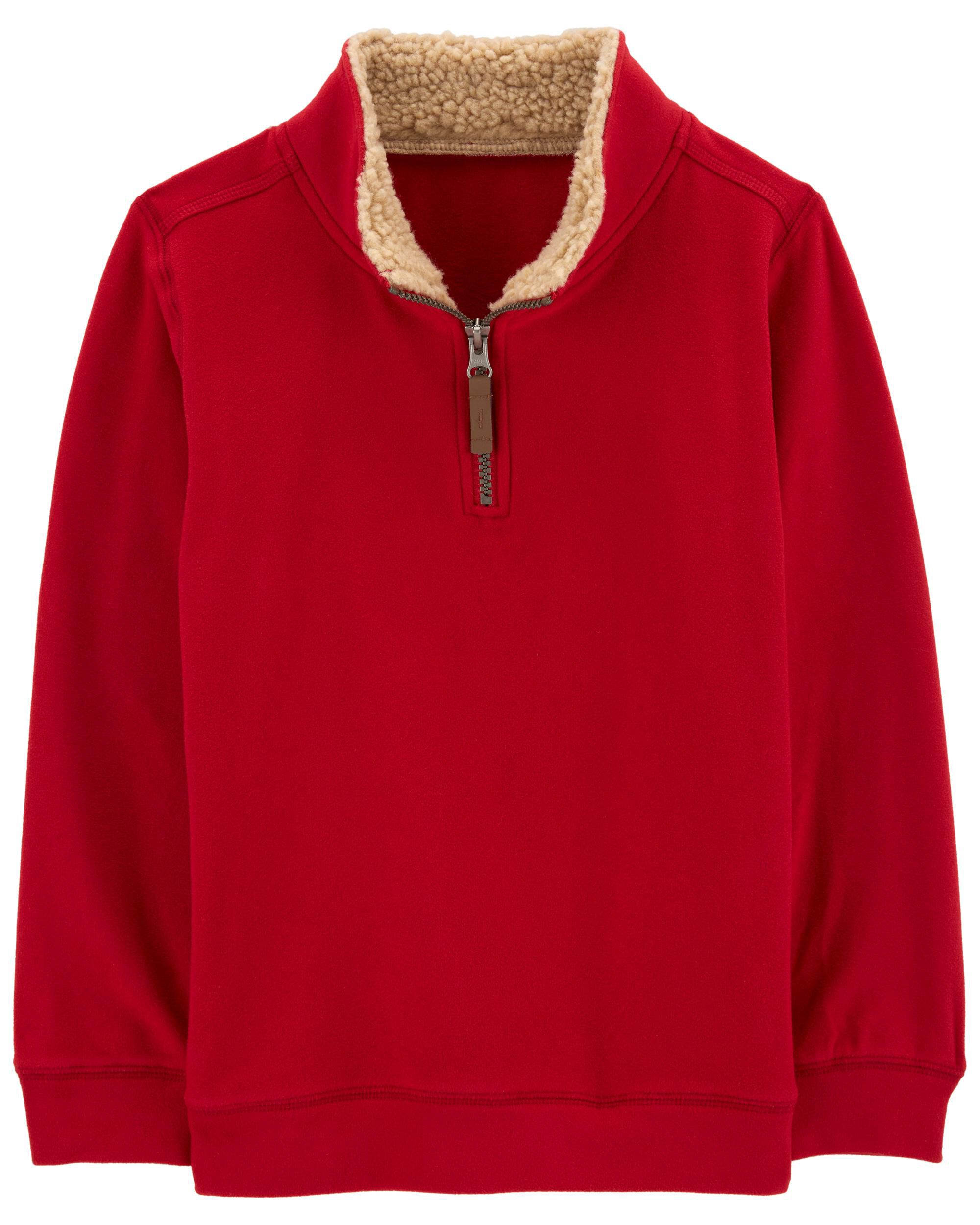 Red half sweater top