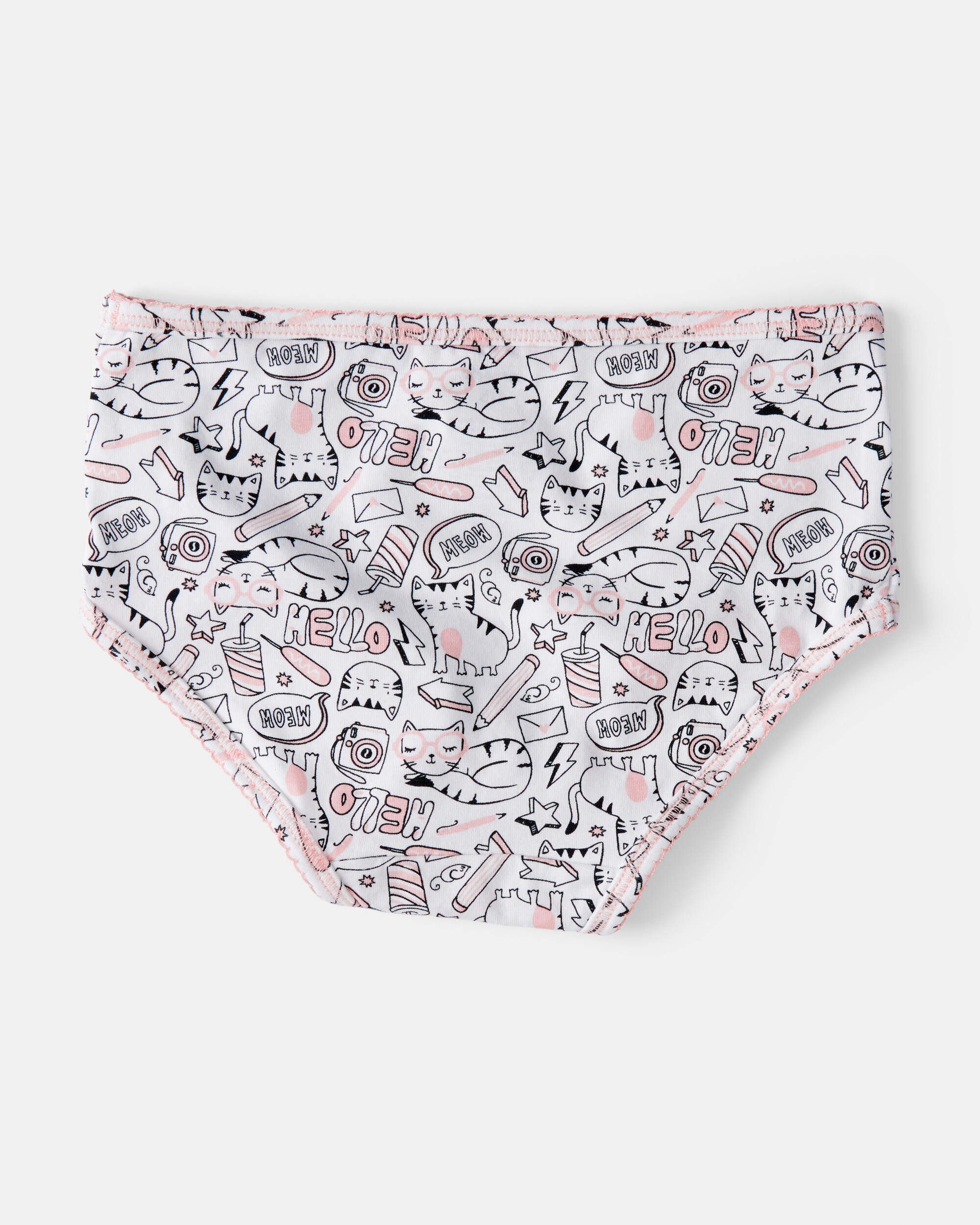 Kid 7-Pack Unicorn Print Brief Stretch Cotton Underwear