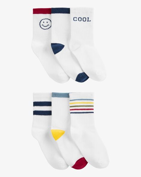 Product image 1 of Kid 6-Pack Crew Socks