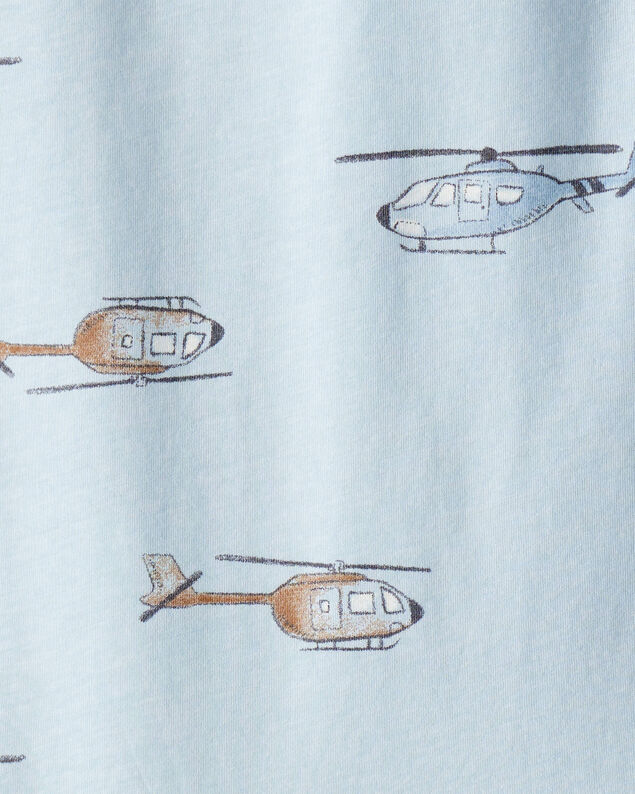 Product image 2 of Toddler Boy Helicopter Print Short-Sleeve Tee - Blue