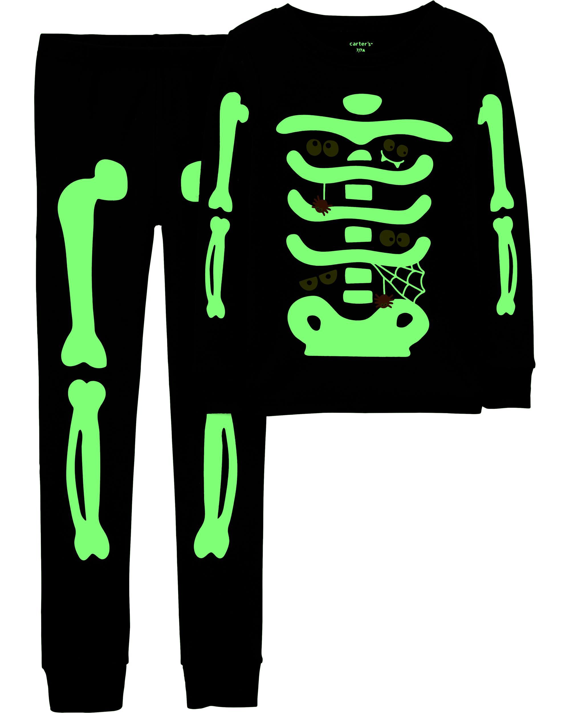 carters skeleton pjs