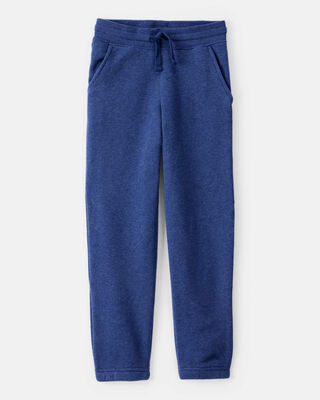 Product image 1 of Boys Solid Fleece Drawstring Joggers - Blue