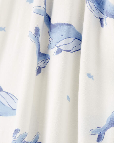 Product image 2 of Baby Whale Print Zip-Up PurelySoft Sleep & Play Pajamas