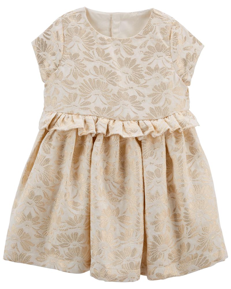 Baby Cream Floral Jacquard Special Occasion Dress Carters Com