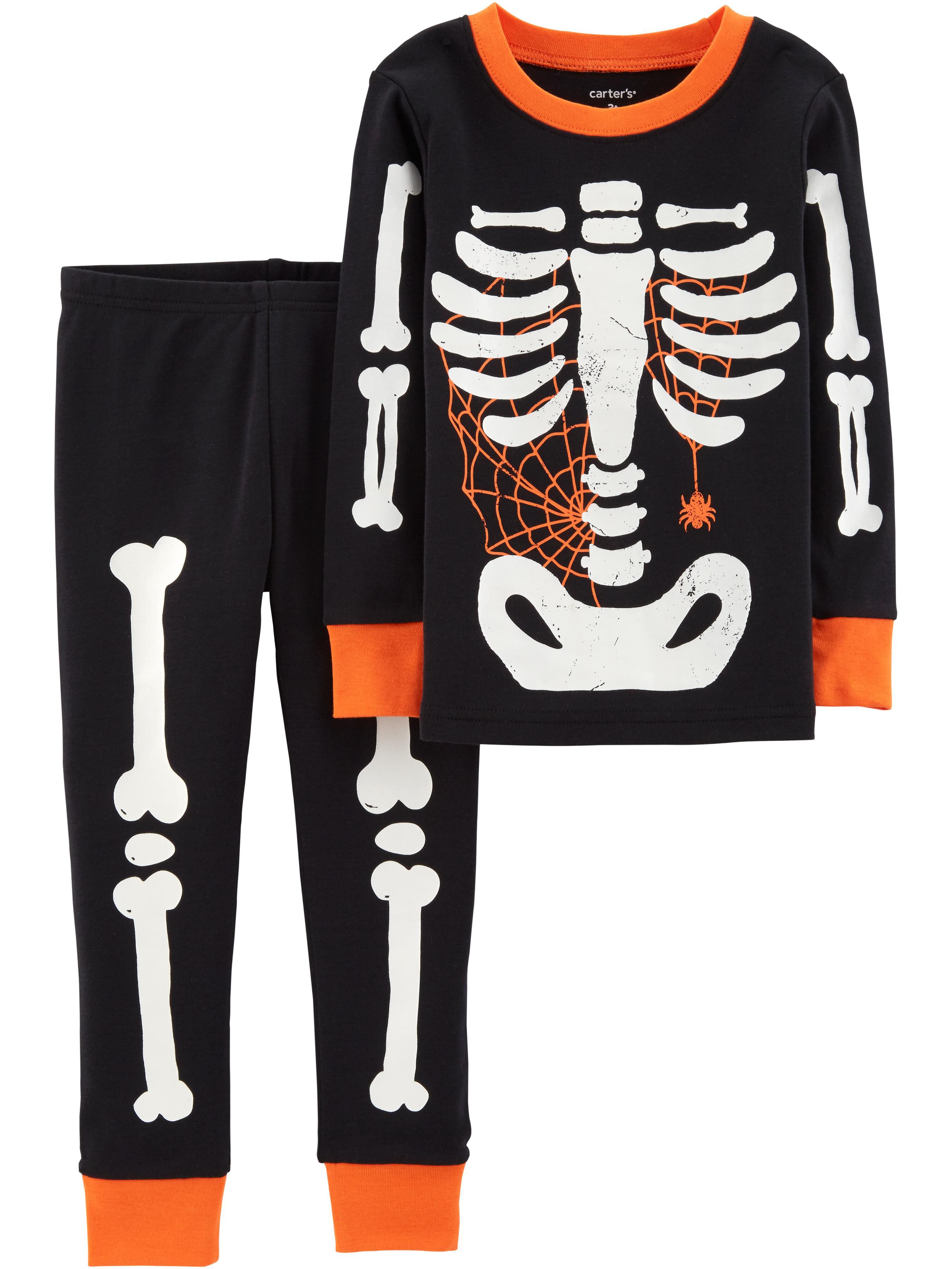 carters skeleton pjs