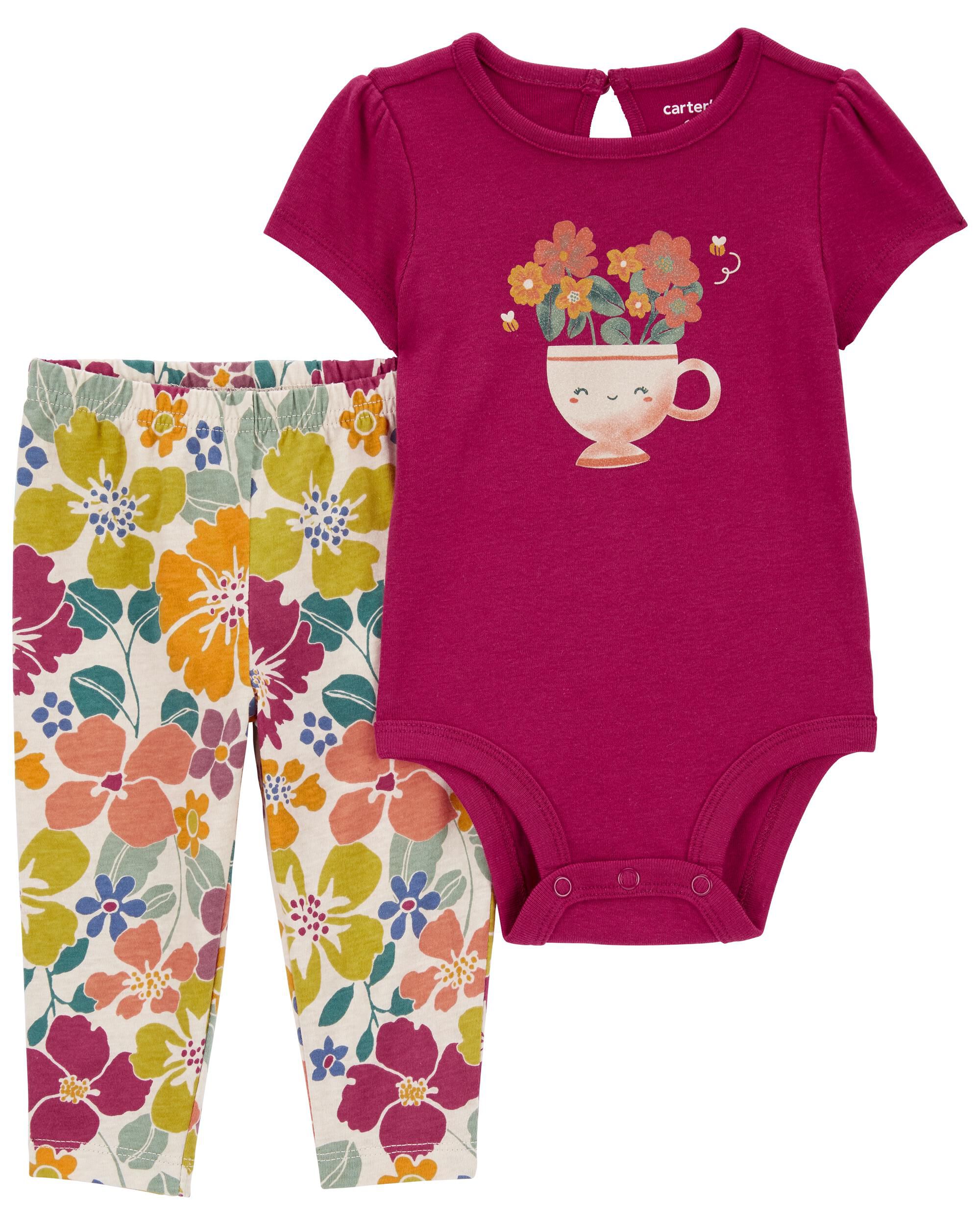 Baby 2 Piece Berry Bodysuit Pant Set Carter s Carter s