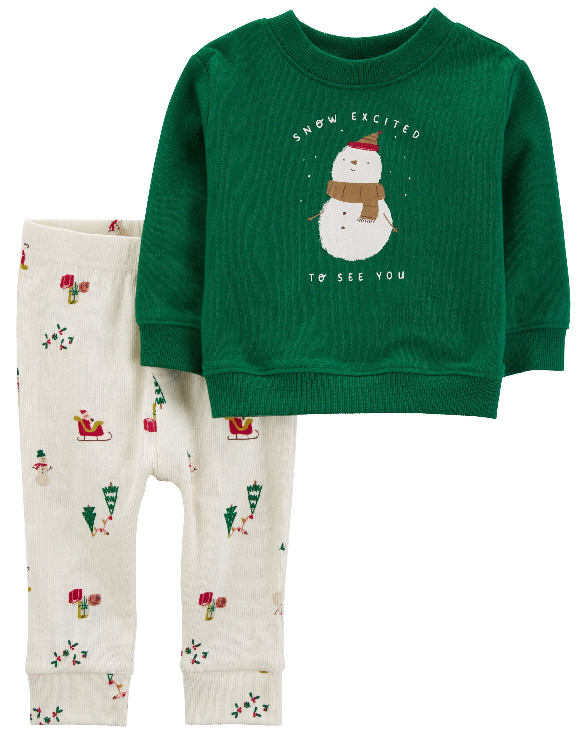Baby boy snowman outfit top