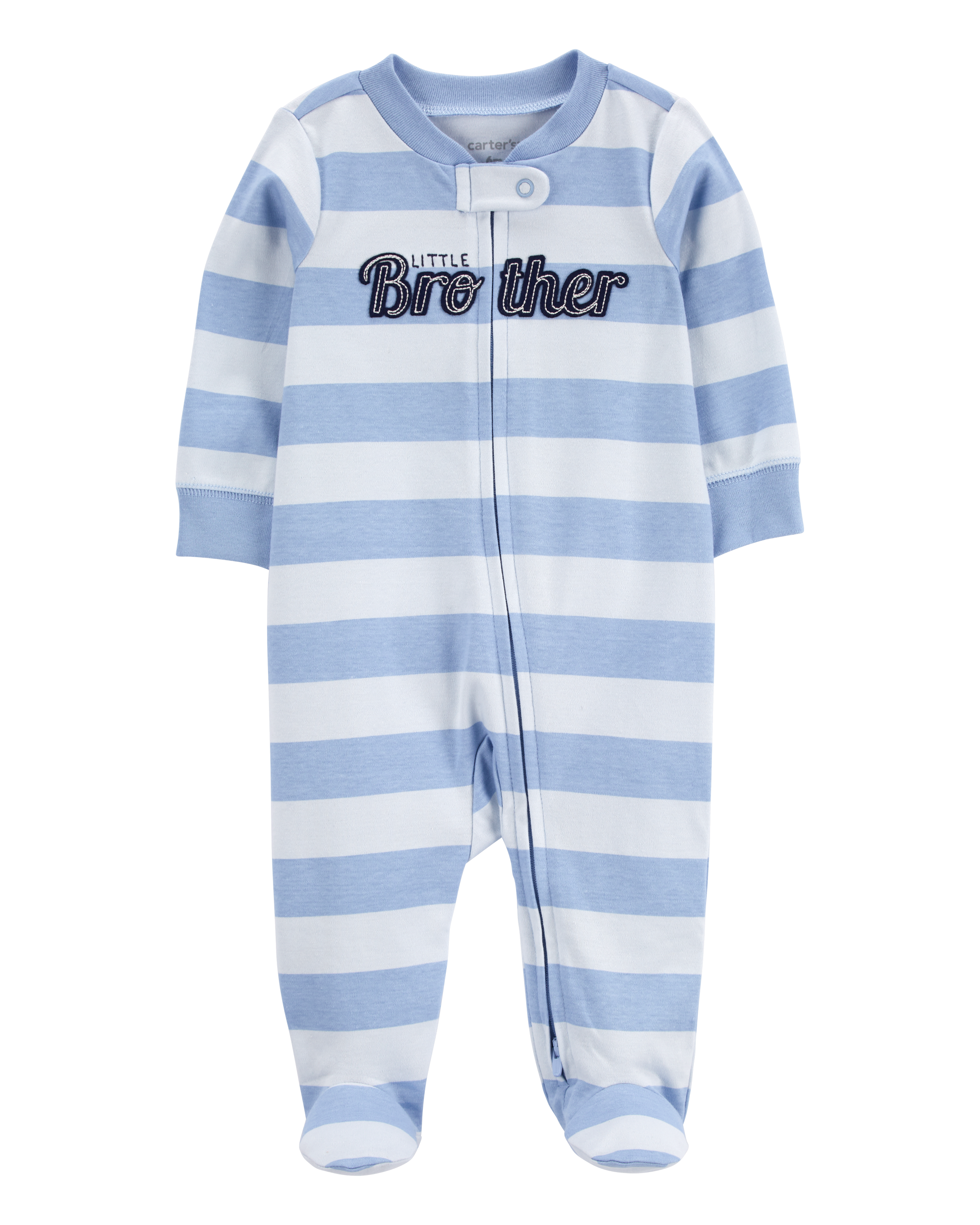 Baby Little Brother 2-Way Zip Cotton Sleep & Play Pajamas