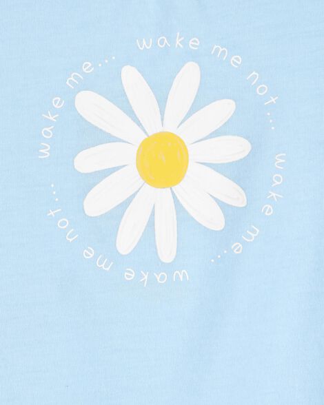  Product image 2 of Toddler Daisy Floral Loose Fit 2-Piece Pajamas - Blue