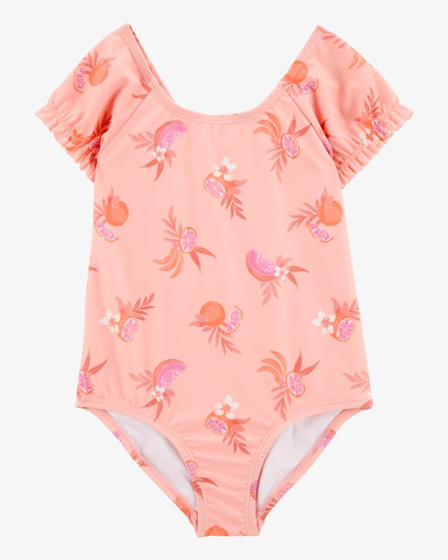Product image 1 of Toddler Girl 1-Piece Fruit Swimsuit - Coral