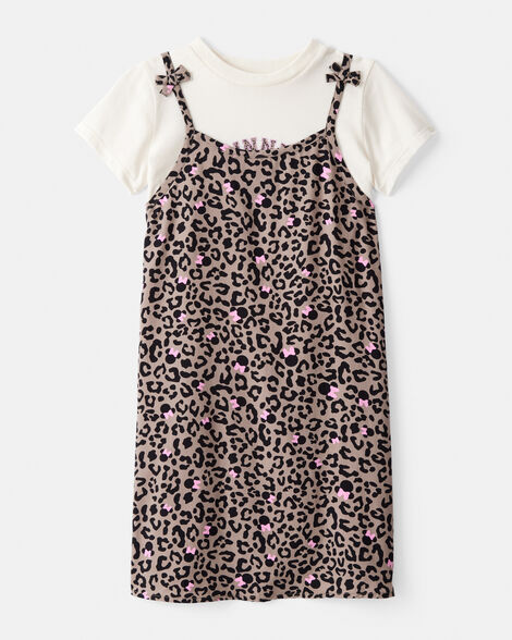 girls 2-piece minnie mouse tee & dress set