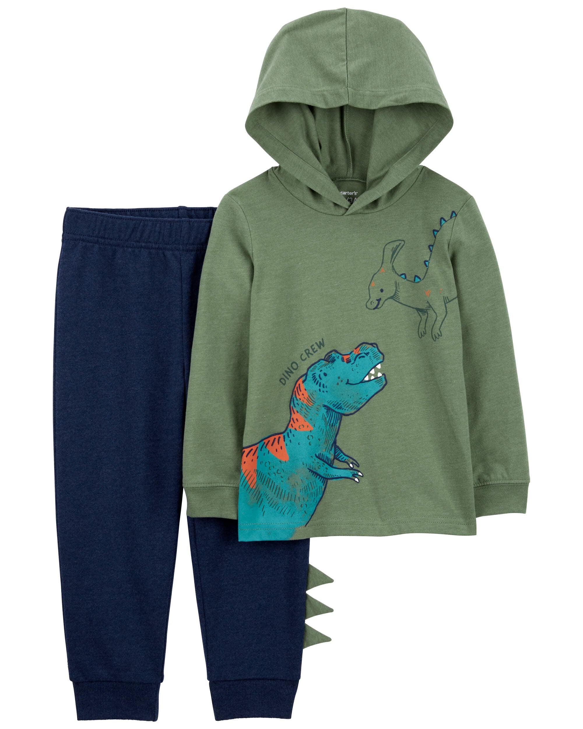 Baby 2 Piece Dinosaur Hooded Tee Jogger Set Carter s Carter s