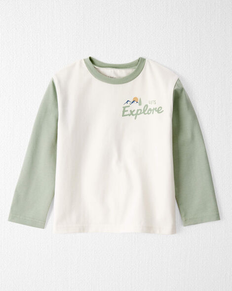 Toddler Organic Cotton Let's Explore Long-Sleeve Tee