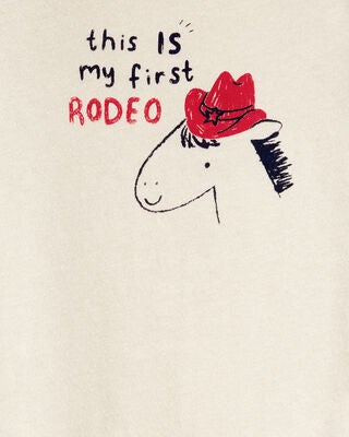 Product image 2 of Baby My First Rodeo Short-Sleeve Bodysuit - Ivory