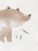 Ivory/Green - Baby 3-Piece Bear Little Outfit Set, Selected