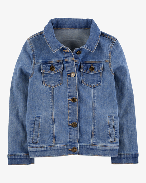 kid denim jacket - medium wash
