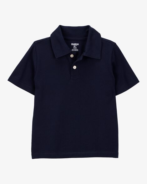 Product image 1 of Toddler Pique Uniform Polo Shirt - Navy