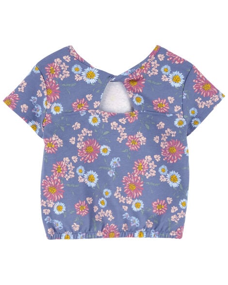  Product image 2 of Kid Floral Print Twist Back Top