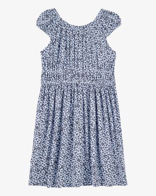 Product image 2 of Kid Floral Short-Sleeve Dress - Blue