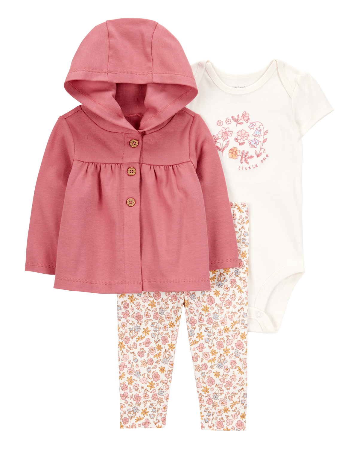 最低価格の Baby 3-Piece Carter's | Carter's - Pink - Set Cardigan Little トップス
