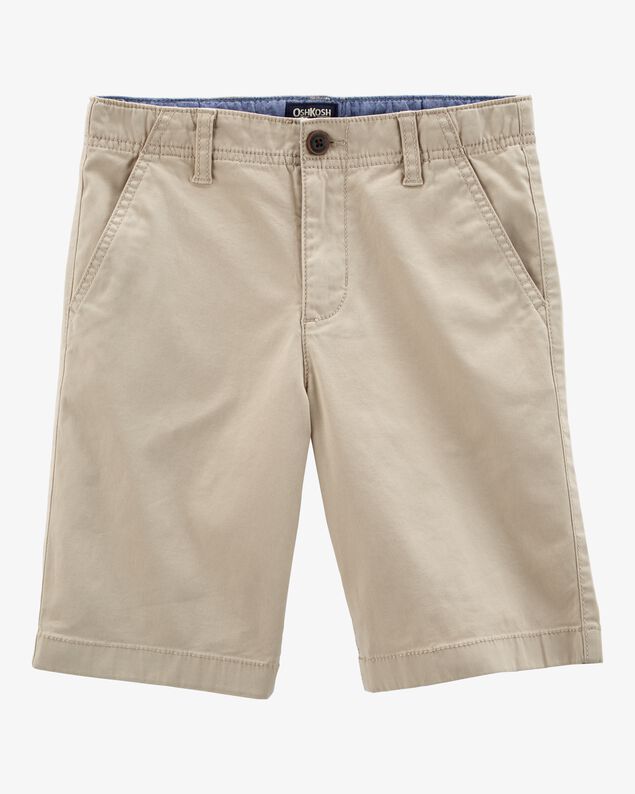 Product image 1 of Boys Stretch Chino Shorts - Khaki