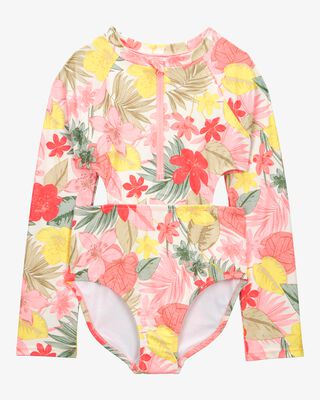 Product image 1 of Kid 1-Piece Floral Rashguard