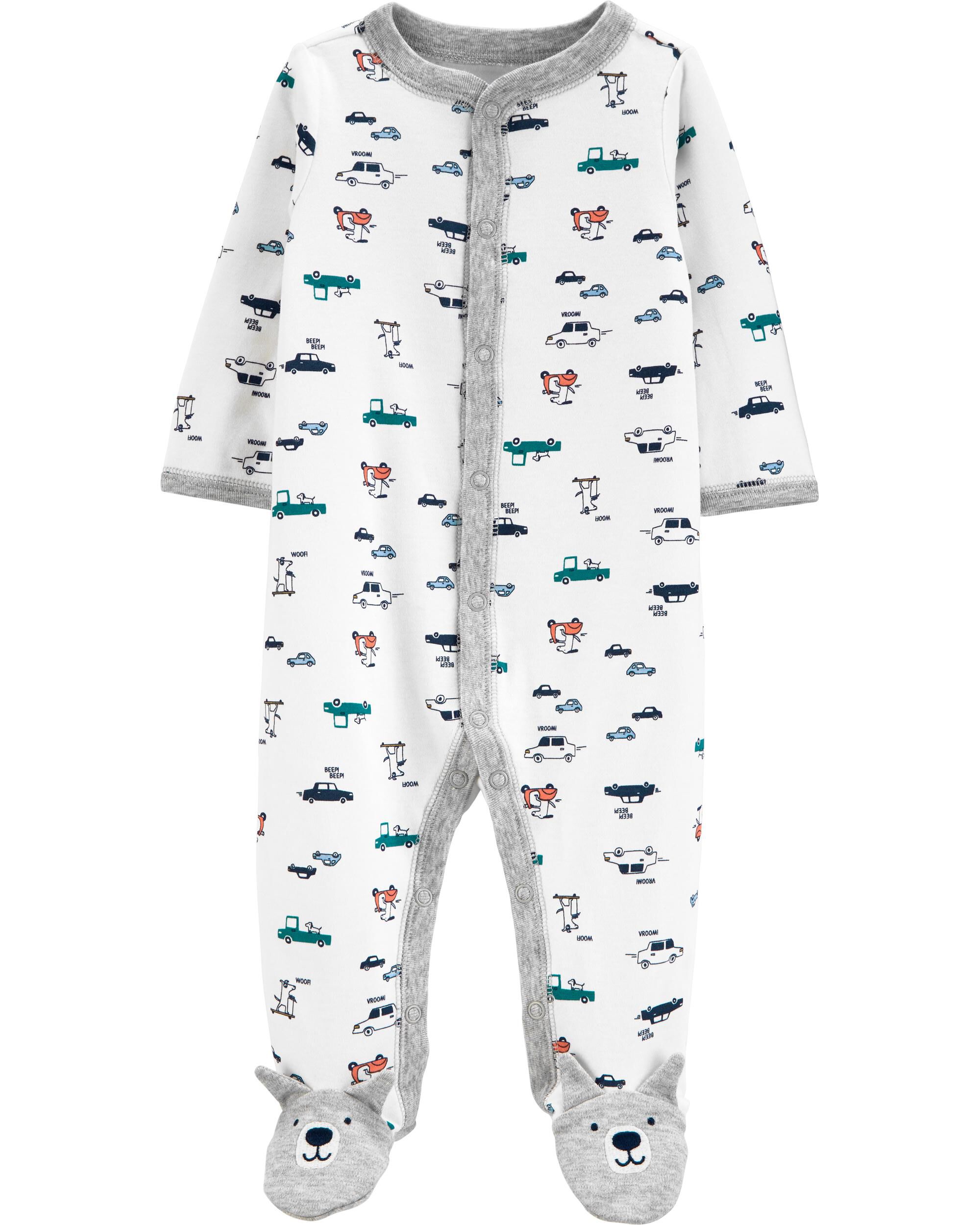 Boy/'s Preemie Football Orange Navy Striped Sleeper Outfit NEW NWT $16 Cotton