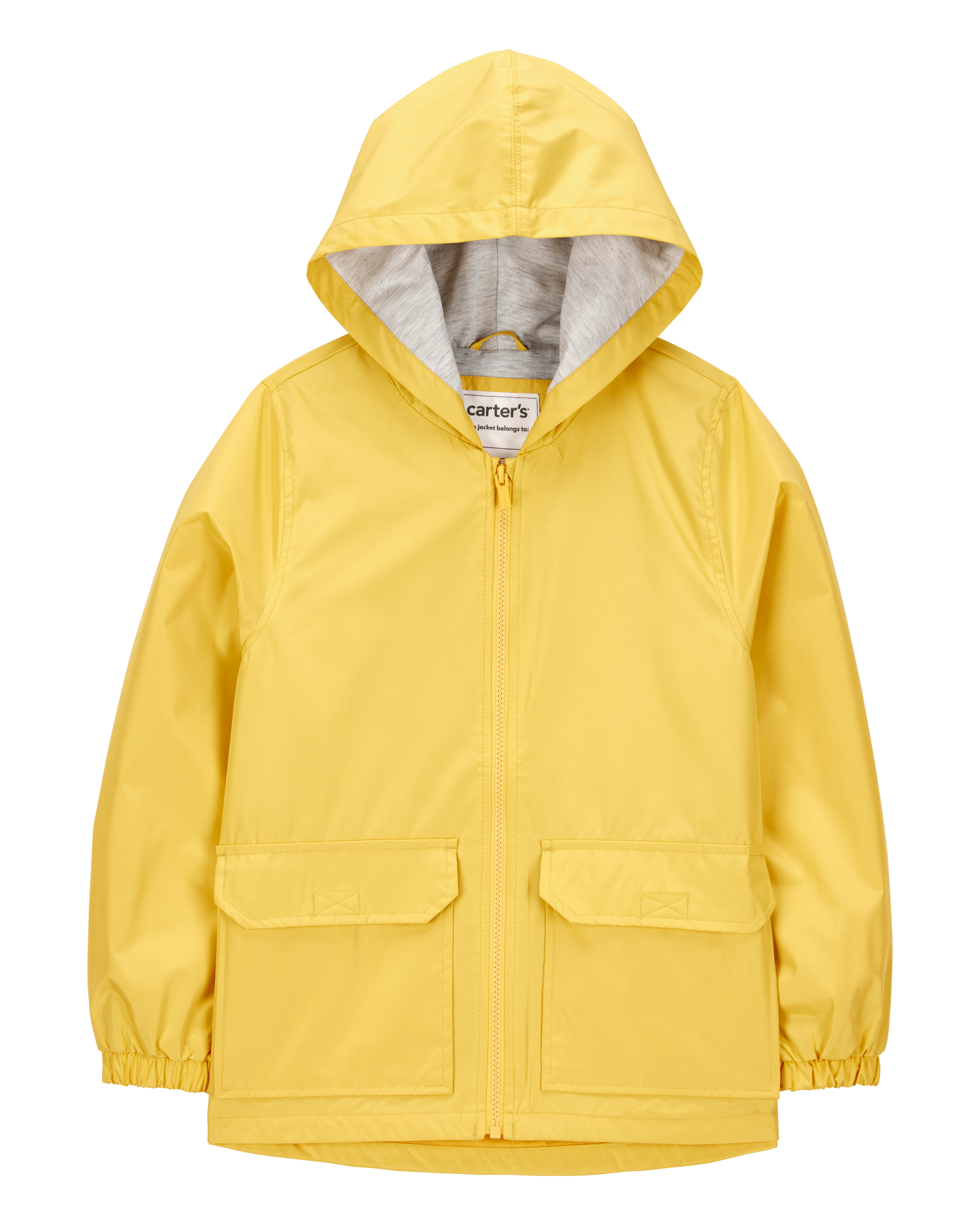 Hooded Rain Jacket - Yellow