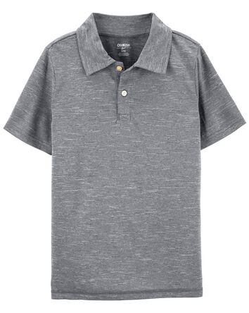 Kid Polo Shirt in Moisture Wicking Active Jersey