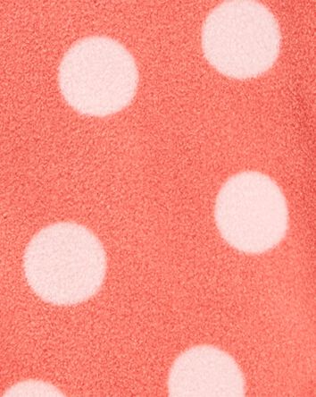 Baby 1-Piece Polka Dot Fleece Footie PJs, 