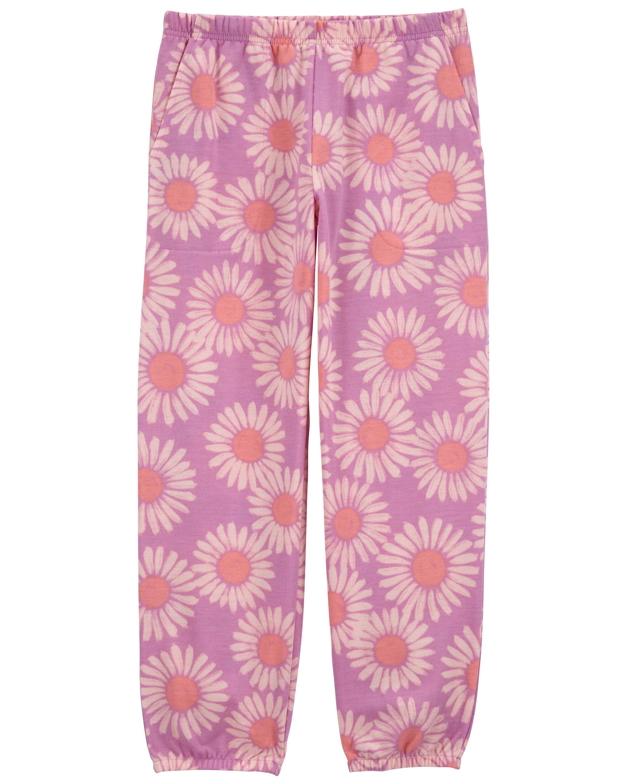 Kid Daisy French Terry Pull On Jogger Pajama Pants Carter s Carter s