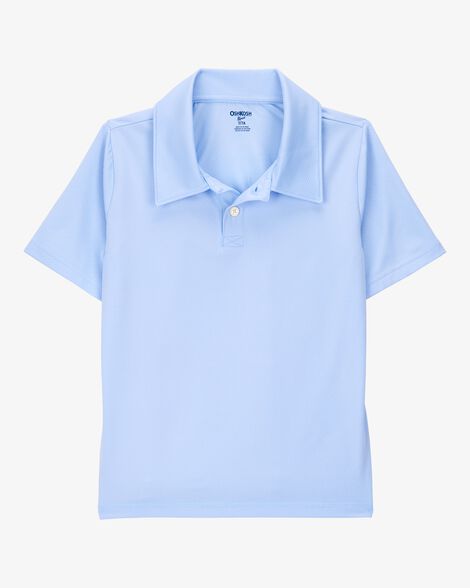  Product image 1 of Kid Active Uniform Polo Shirt in Moisture Wicking BeCool™ Fabric - Blue