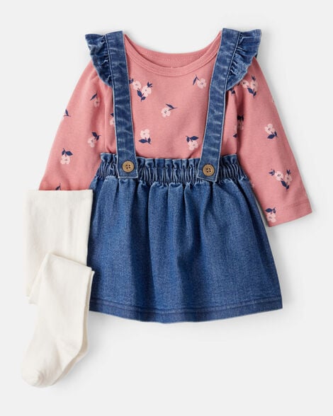 Girls Long Sleeve Floral Dresses