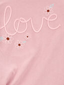 Pink - Kid Love Jersey Long-Sleeve Boxy Fit Tee - Pink, Selected