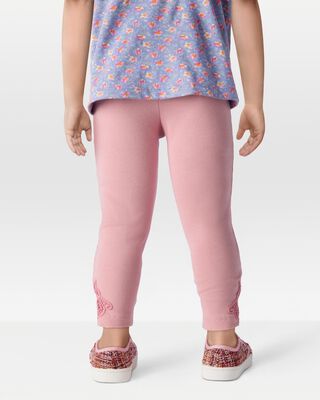 Product image 2 of Toddler Lace Detail Ribbed Leggings
