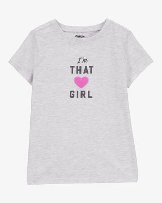 Product image 1 of Kid I'm That Girl Short-Sleeve Graphic Tee - Grey