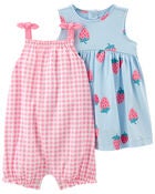 2-Pack Romper & Dress Set, , hi-res