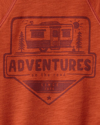 Product image 2 of Toddler Boy Adventures French Terry Pullover Sweatshirt - Orange