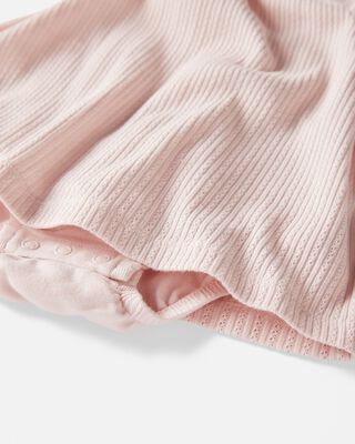 Product image 2 of Baby Pointelle Romper Made With Organic Cotton