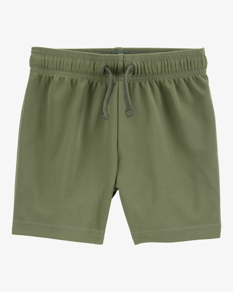 toddler boy active mesh shorts - green