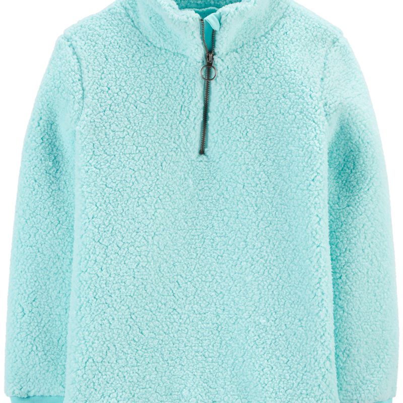 aqua sherpa pullover