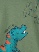 Green/Navy - Toddler 2-Piece Dinosaur Hooded Tee & Jogger Set, Selected
