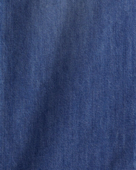 Product image 4 of Kid High Rise Cargo Denim Jeans - Blue Wash