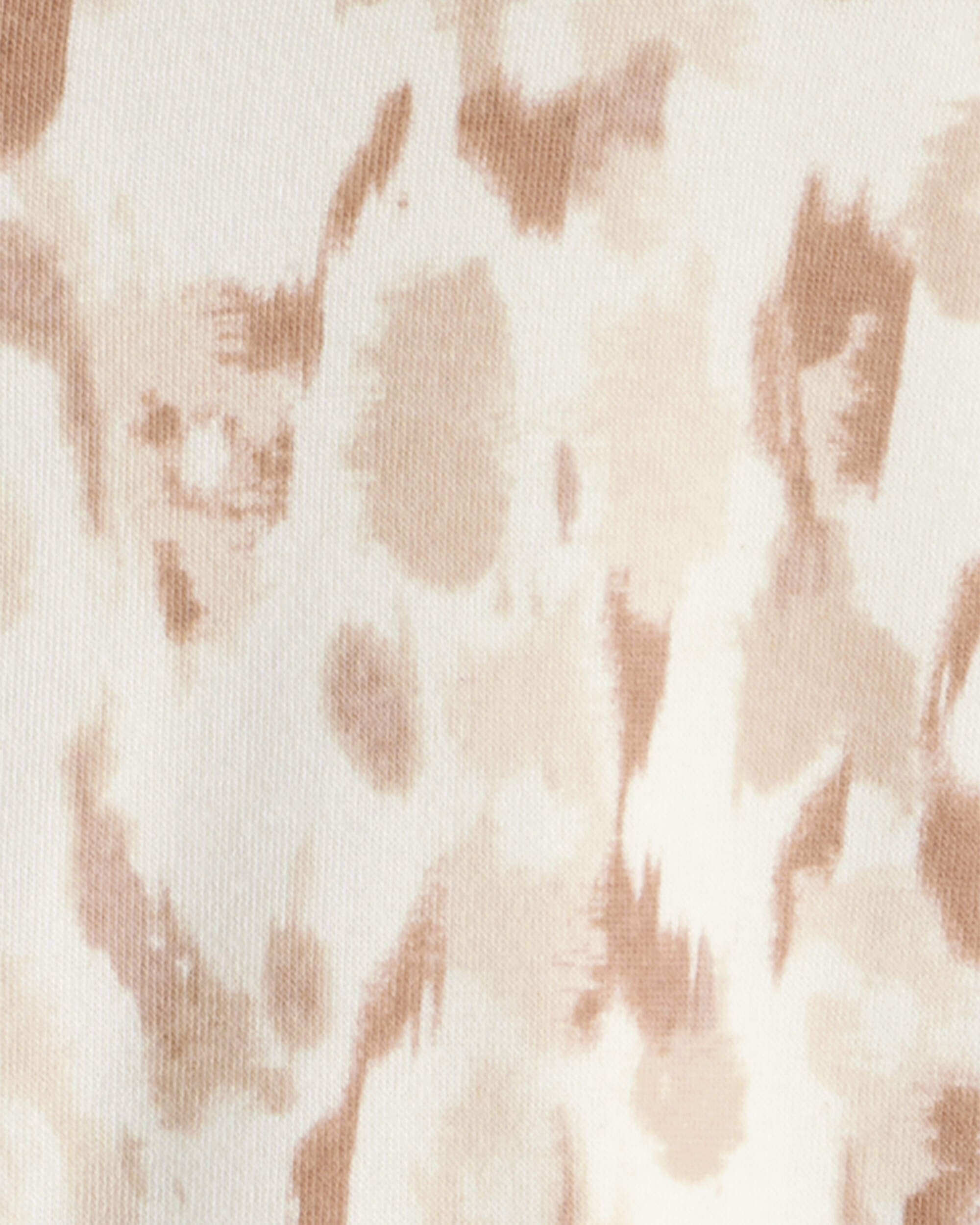 Girls Leopard Print DayDream Fleece Hooded Zip-Up Jacket - Cream