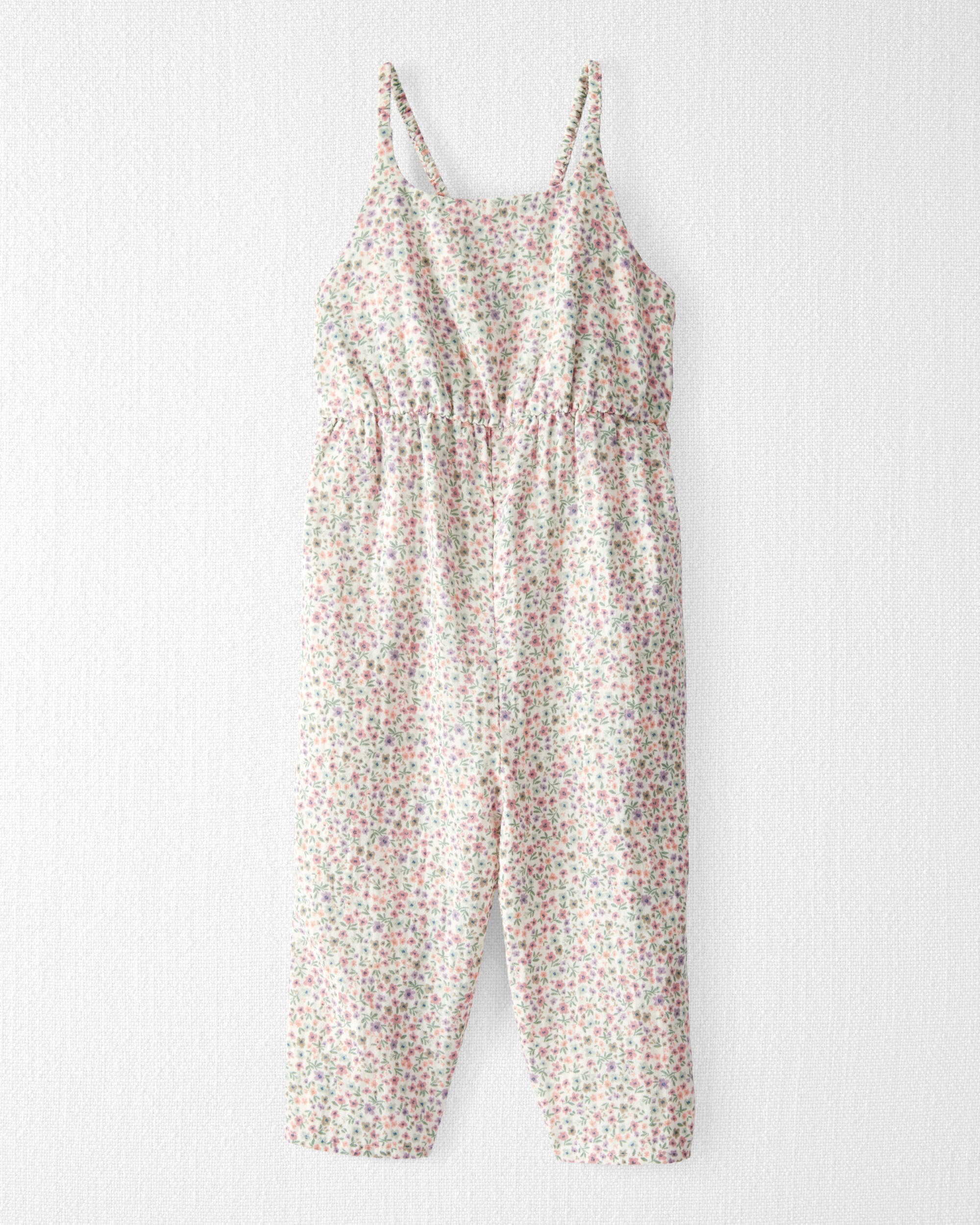 Toddler Organic Cotton Gauze Floral-Print Jumpsuit - Little Planet |  Carter's