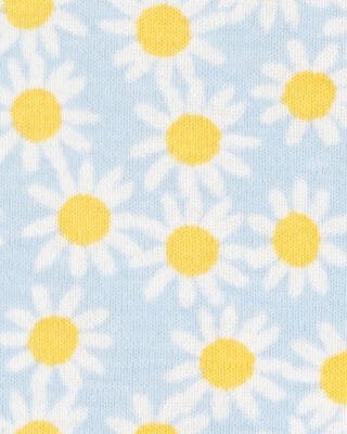 Product image 2 of Toddler Daisy Floral Snug Fit Cotton 1-Piece Pajamas - Blue