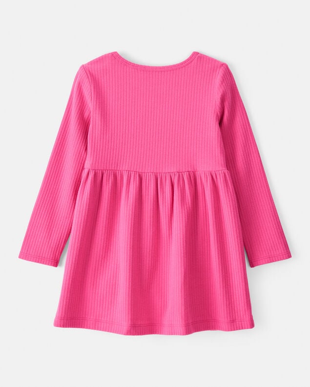 Product image 2 of Toddler Girl Long-Sleeve Dress - Pink