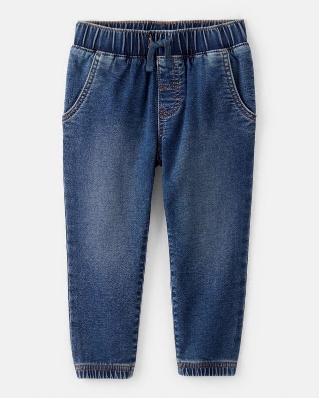 Product image 2 of Toddler 2-Piece Acorn Button-Down Shirt & Pull-On Denim Pant Set